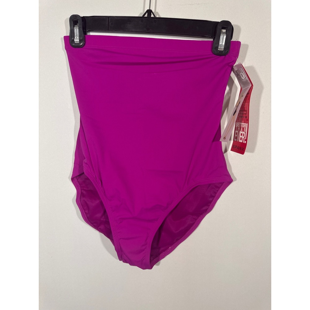 SPANX Swim High Rise Bottoms Shapewear Berry Purple Size‎ 8 NWT